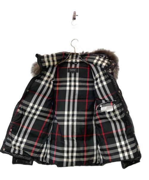 BURBERRY BLACK LABEL（バーバリーブラックレーベル）BURBERRY BLACK LABEL (バーバリーブラックレーベル) ファー付ダウンジャケット ブラック サイズ:Mの古着・服飾アイテム