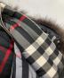 中古・古着 BURBERRY BLACK LABEL (バーバリーブラックレーベル) ファー付ダウンジャケット ブラック サイズ:M：50000円