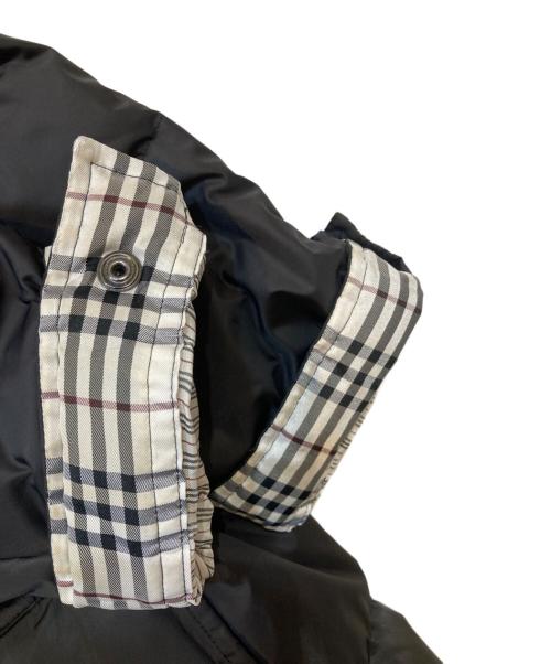 BURBERRY BLACK LABEL（バーバリーブラックレーベル）BURBERRY BLACK LABEL (バーバリーブラックレーベル) ラビットファー ダウンジャケット ブラック サイズ:Mの古着・服飾アイテム