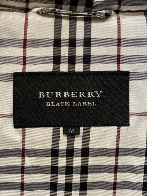 BURBERRY BLACK LABEL（バーバリーブラックレーベル）BURBERRY BLACK LABEL (バーバリーブラックレーベル) ラビットファー ダウンジャケット ブラック サイズ:Mの古着・服飾アイテム