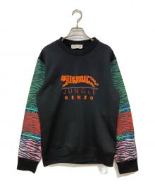 KENZO×H&M（ケンゾー×エイチアンドエム）の古着「JUNGLE 切替スウェット」｜ブラック
