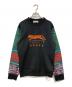KENZO（ケンゾー）の古着「JUNGLE 切替スウェット」｜ブラック