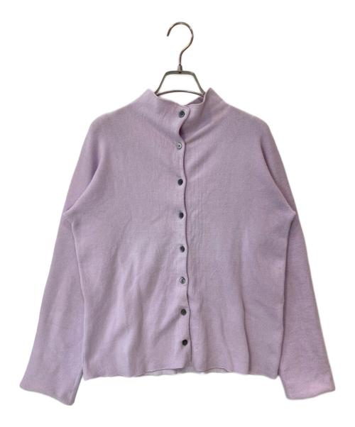 HaaT（ハート）HaaT (ハート) ハイネックニットカーディガン パープル サイズ:2の古着・服飾アイテム