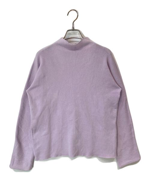 HaaT（ハート）HaaT (ハート) ハイネックニットカーディガン パープル サイズ:2の古着・服飾アイテム