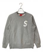 SUPREMEシュプリーム）の古着「16FW S Logo Crewneck(Sロゴクルーネック)」｜グレー