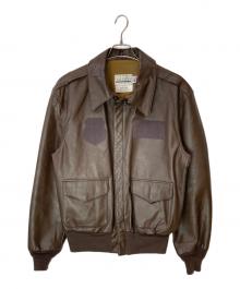 SADDLERY（サドリー）の古着「80s A-2タイプレザーフライトジャケット」｜ブラウン