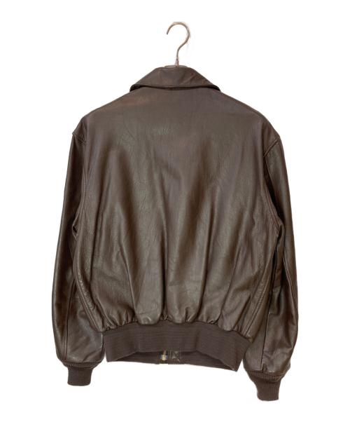SADDLERY（サドリー）saddlery (サドリー) 80s A-2タイプレザーフライトジャケット ブラウン サイズ:42の古着・服飾アイテム