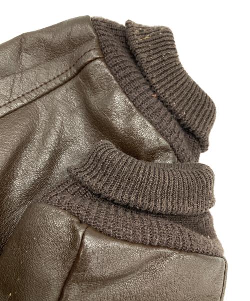 SADDLERY（サドリー）saddlery (サドリー) 80s A-2タイプレザーフライトジャケット ブラウン サイズ:42の古着・服飾アイテム