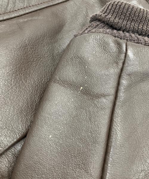 SADDLERY（サドリー）saddlery (サドリー) 80s A-2タイプレザーフライトジャケット ブラウン サイズ:42の古着・服飾アイテム