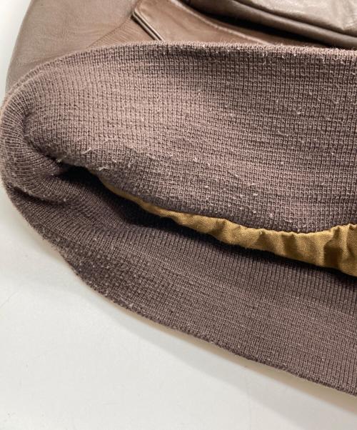 SADDLERY（サドリー）saddlery (サドリー) 80s A-2タイプレザーフライトジャケット ブラウン サイズ:42の古着・服飾アイテム