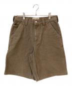 stussyステューシー）の古着「Work Short Washed Canvas」｜ブラウン
