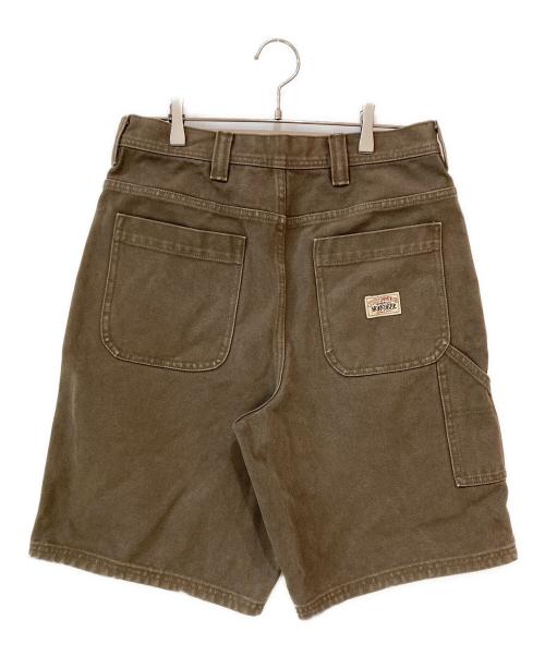 stussy（ステューシー）stussy (ステューシー) Work Short Washed Canvas ブラウン サイズ:71の古着・服飾アイテム