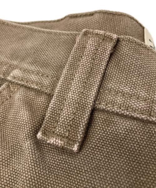 stussy（ステューシー）stussy (ステューシー) Work Short Washed Canvas ブラウン サイズ:71の古着・服飾アイテム