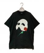 FRUIT OF THE LOOMフルーツオブザルーム）の古着「80s Phantom of the Opera Mask & Rose Tee」｜ブラック