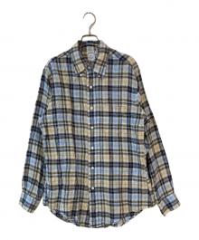 BROOKS BROTHERS（ブルックスブラザーズ）の古着「リネンチェックシャツ」｜マルチカラー