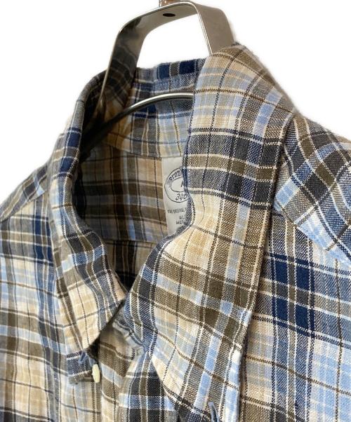 BROOKS BROTHERS（ブルックスブラザーズ）BROOKS BROTHERS (ブルックスブラザーズ) リネンチェックシャツ マルチカラー サイズ:Mの古着・服飾アイテム