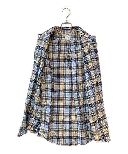 BROOKS BROTHERS（ブルックスブラザーズ）BROOKS BROTHERS (ブルックスブラザーズ) リネンチェックシャツ マルチカラー サイズ:Mの古着・服飾アイテム