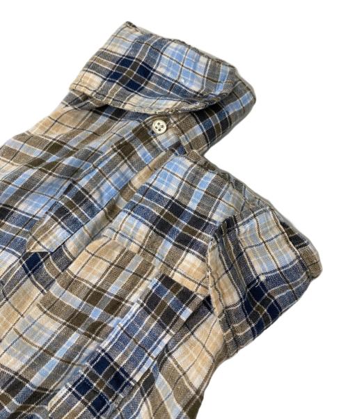 BROOKS BROTHERS（ブルックスブラザーズ）BROOKS BROTHERS (ブルックスブラザーズ) リネンチェックシャツ マルチカラー サイズ:Mの古着・服飾アイテム