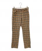 BURBERRY BLUE LABELバーバリーロンドンブルーレーベル）の古着「ノヴァチェックパンツ」｜ベージュ