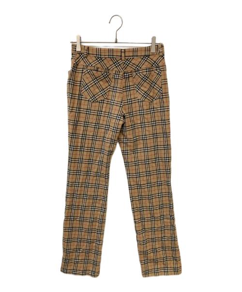 BURBERRY BLUE LABEL（バーバリーロンドンブルーレーベル）BURBERRY BLUE LABEL (バーバリーロンドンブルーレーベル) ノヴァチェックパンツ ベージュ サイズ:38の古着・服飾アイテム