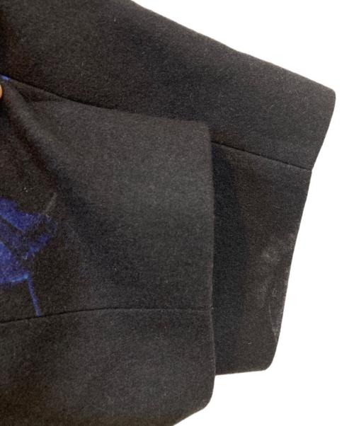 LAD MUSICIAN（ラッドミュージシャン）LAD MUSICIAN (ラッドミュージシャン) MELTON INKJET ROSE PHOTO BIG COAT/メルトンインクジェットローズフォトビッグコート ブラック サイズ:42の古着・服飾アイテム