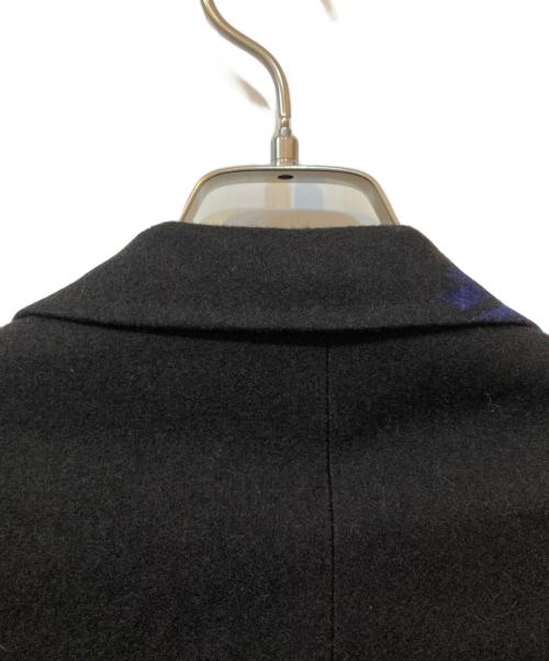 LAD MUSICIAN（ラッドミュージシャン）LAD MUSICIAN (ラッドミュージシャン) MELTON INKJET ROSE PHOTO BIG COAT/メルトンインクジェットローズフォトビッグコート ブラック サイズ:42の古着・服飾アイテム