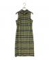 BURBERRY LONDON（バーバリーロンドン）の古着「ノヴァチェック シルクリネンノースリーブワンピース」｜ベージュ