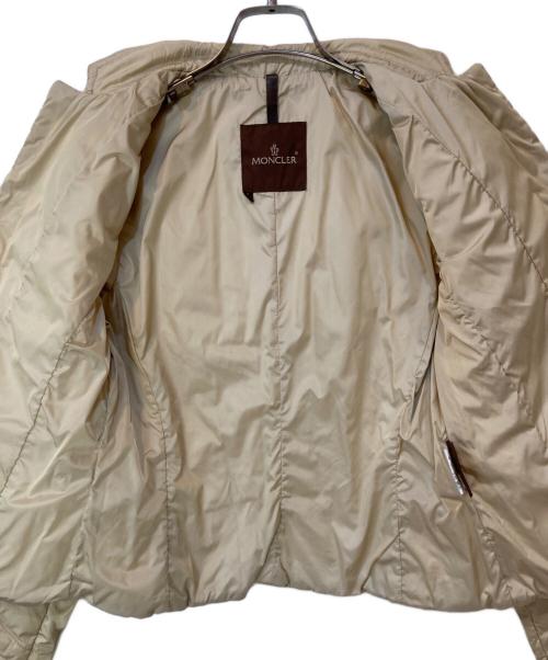 MONCLER（モンクレール）MONCLER (モンクレール) ダウンテーラードジャケット ベージュ サイズ:1の古着・服飾アイテム