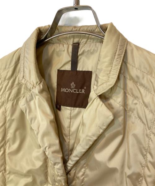 MONCLER（モンクレール）MONCLER (モンクレール) ダウンテーラードジャケット ベージュ サイズ:1の古着・服飾アイテム