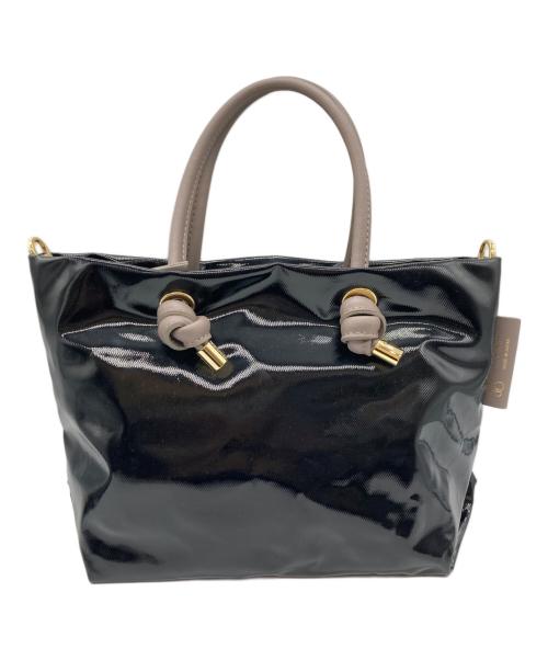 VIOLAd'ORO（ヴィオラドーロ）VIOLAd'ORO (ヴィオラドーロ) NEMIKA(ネミカ)/ノットハンドルトートバッグ ブラック サイズ:-の古着・服飾アイテム