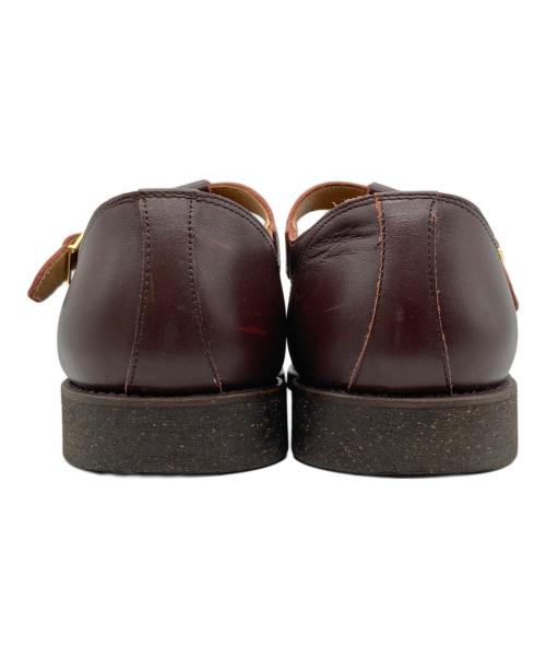 BLACK SIGN（ブラックサイン）BLACK SIGN (ブラックサイン) カットワーク Tストラップシューズ ブラウン サイズ:9の古着・服飾アイテム