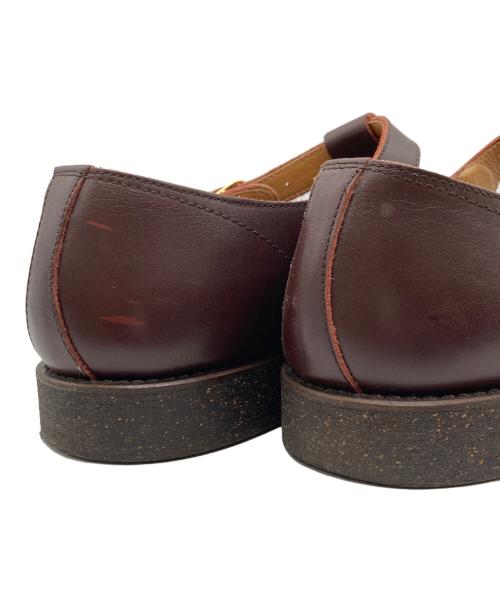 BLACK SIGN（ブラックサイン）BLACK SIGN (ブラックサイン) カットワーク Tストラップシューズ ブラウン サイズ:9の古着・服飾アイテム