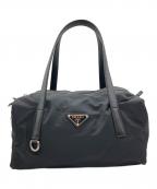 PRADAプラダ）の古着「ナイロン ミニボストンバッグ」｜ブラック