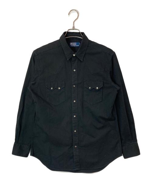 POLO RALPH LAUREN（ポロ・ラルフローレン）POLO RALPH LAUREN (ポロ・ラルフローレン) ウエスタンシャツ ブラック サイズ:Mの古着・服飾アイテム