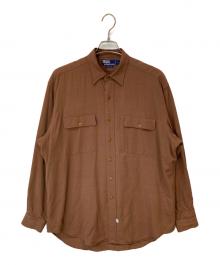 POLO RALPH LAUREN（ポロ・ラルフローレン）の古着「レーヨンシャツ」｜ブラウン