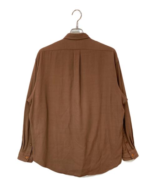 POLO RALPH LAUREN（ポロ・ラルフローレン）POLO RALPH LAUREN (ポロ・ラルフローレン) レーヨンシャツ ブラウン サイズ:Lの古着・服飾アイテム