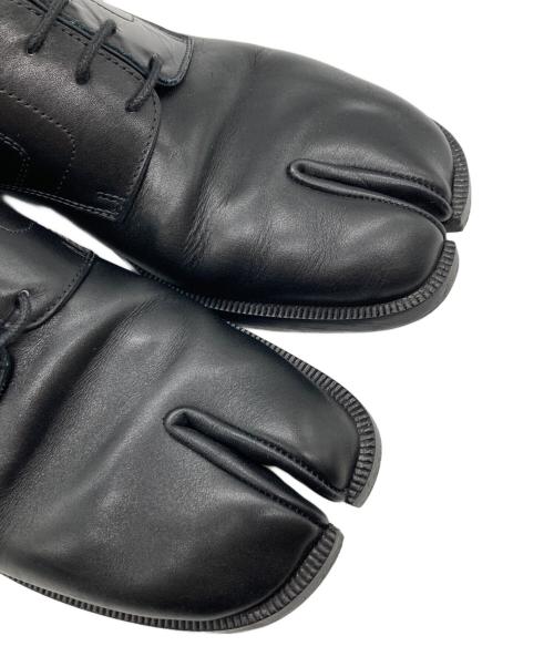 Maison Margiela（メゾンマルジェラ）Maison Margiela (メゾンマルジェラ) Tabi Lace-Up Shoes(タビレースアップシューズ) ブラック サイズ:40の古着・服飾アイテム