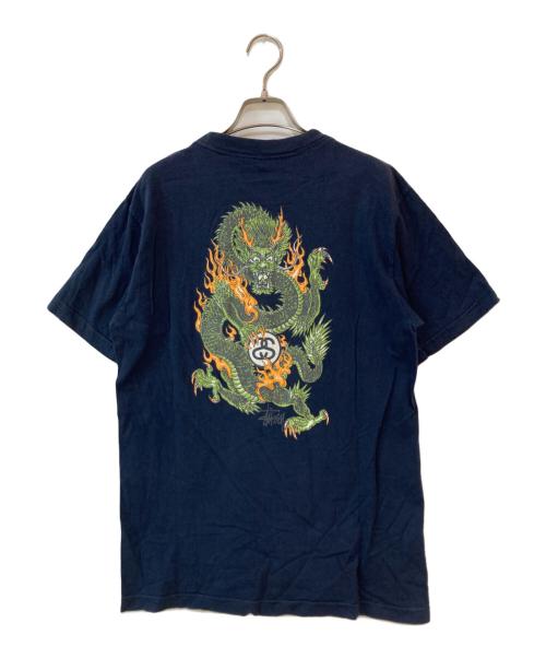 stussy（ステューシー）stussy (ステューシー) 90s Dragon Tribe Tee/ドラゴントライブティー ネイビー サイズ:Lの古着・服飾アイテム