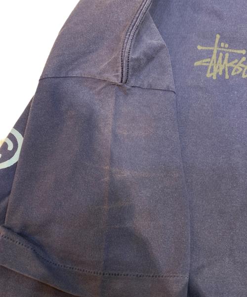 stussy（ステューシー）stussy (ステューシー) 90s ロゴプリントTシャツ ネイビー サイズ:Lの古着・服飾アイテム