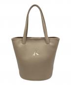 KITAMURAキタムラ）の古着「型押しシュリンク ハンドバッグ」｜ベージュ