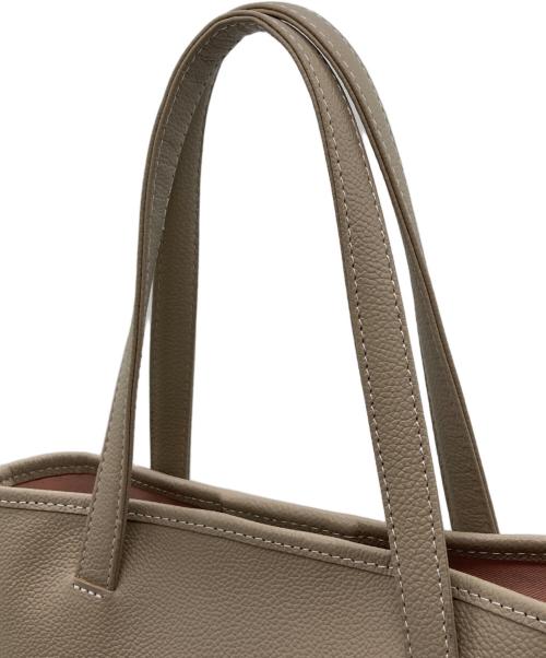 KITAMURA（キタムラ）KITAMURA (キタムラ) 型押しシュリンク ハンドバッグ ベージュ サイズ:-の古着・服飾アイテム