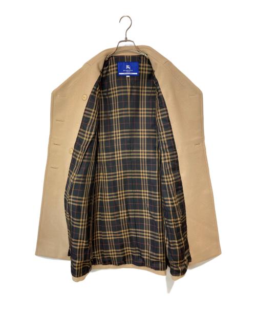 BURBERRY BLUE LABEL（バーバリーロンドンブルーレーベル）BURBERRY BLUE LABEL (バーバリーロンドンブルーレーベル) ウールダブルコート ベージュ サイズ:38の古着・服飾アイテム