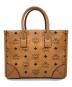 MCM（エムシーエム）の古着「Small Munchen(スモールミュンヘン)トート ヴィセトス」｜cognac