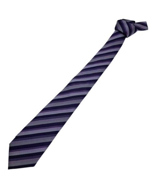LOUIS VUITTON（ルイ ヴィトン）LOUIS VUITTON (ルイ ヴィトン) ストライプネクタイ パープル サイズ:Lの古着・服飾アイテム