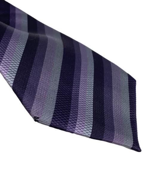 LOUIS VUITTON（ルイ ヴィトン）LOUIS VUITTON (ルイ ヴィトン) ストライプネクタイ パープル サイズ:Lの古着・服飾アイテム