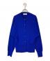 AP STUDIO（エーピーストゥディオ）の古着「wool C/N cardigan(ウールクルーネックカーディガン)」｜ブルー