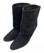 NEBULONIEネブローニ）の古着「スウェードショートブーツ」｜ブラック