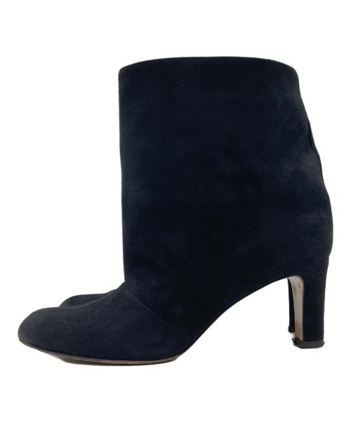 NEBULONIE（ネブローニ）NEBULONIE (ネブローニ) スウェードショートブーツ ブラック サイズ:39の古着・服飾アイテム