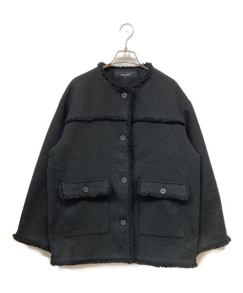 JOURNAL STANDARD（ジャーナルスタンダード）JOURNAL STANDARD (ジャーナルスタンダード) ツイードジャケット ブラック サイズ:FREEの古着・服飾アイテム