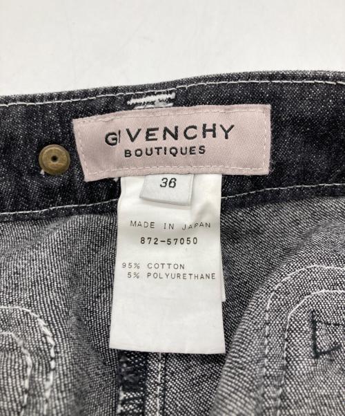 GIVENCHY BOUTIQUES（ジバンシー ブティックス）GIVENCHY BOUTIQUES (ジバンシー ブティックス) フレアデニム ブラック サイズ:36の古着・服飾アイテム